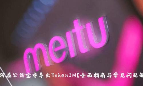 如何在公信宝中导出TokenIM？全面指南与常见问题解答