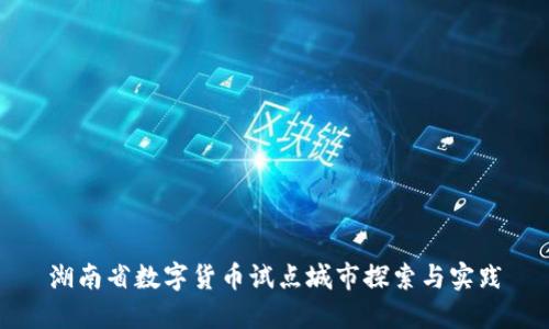 湖南省数字货币试点城市探索与实践
