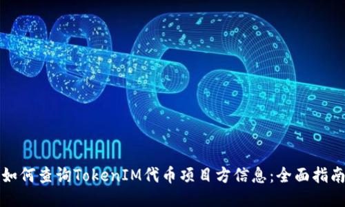 如何查询TokenIM代币项目方信息：全面指南